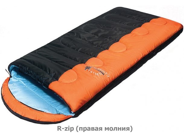 Спальный мешок CAMPER Plus R (от -27С одеяло 195*90 с подголовником)